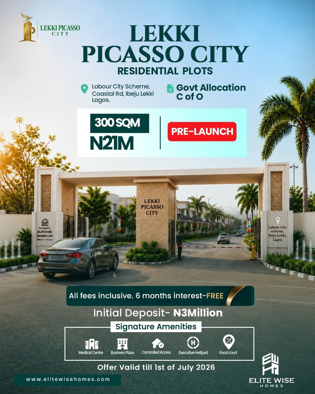 Lekki Picasso City — Payment Plan Flyer